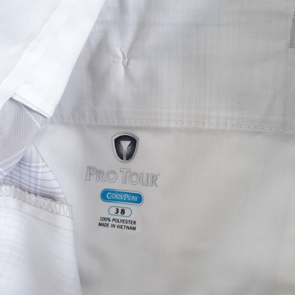 Pro Tour Plaid Golf Shorts size 38 Tan - Picture 3 of 6